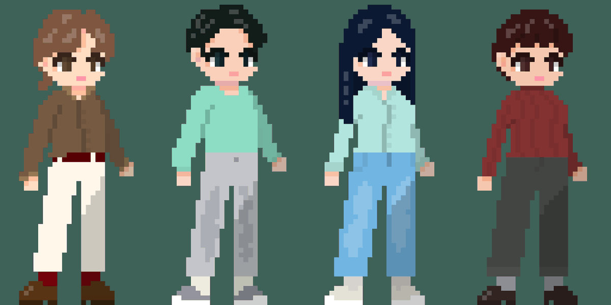 sanitecty's tweet photo. I've updated the app icon and full-body standing illustration! I like it even more with the slight changes to the hairstyle and clothing style. Previous version and character description: https://t.co/aK5Z7jBHT2 https://t.co/ahDpgOKtp7
