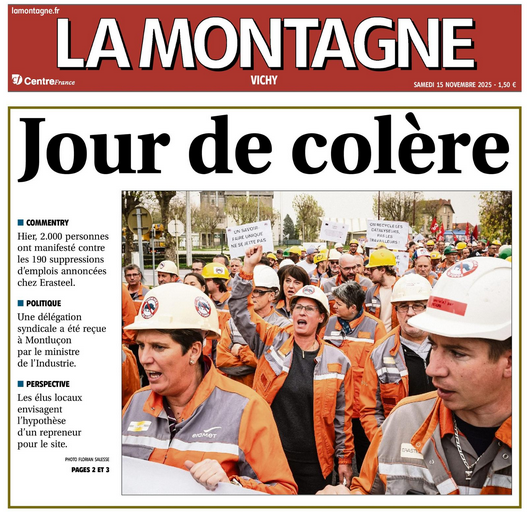 SimonRotig's tweet photo. La fermeture de la forge #Erasteel de #Commentry n'est pas une option @sbastien_martin @RolandLescure @SebLecornu. https://t.co/xk3mvxz0Bu