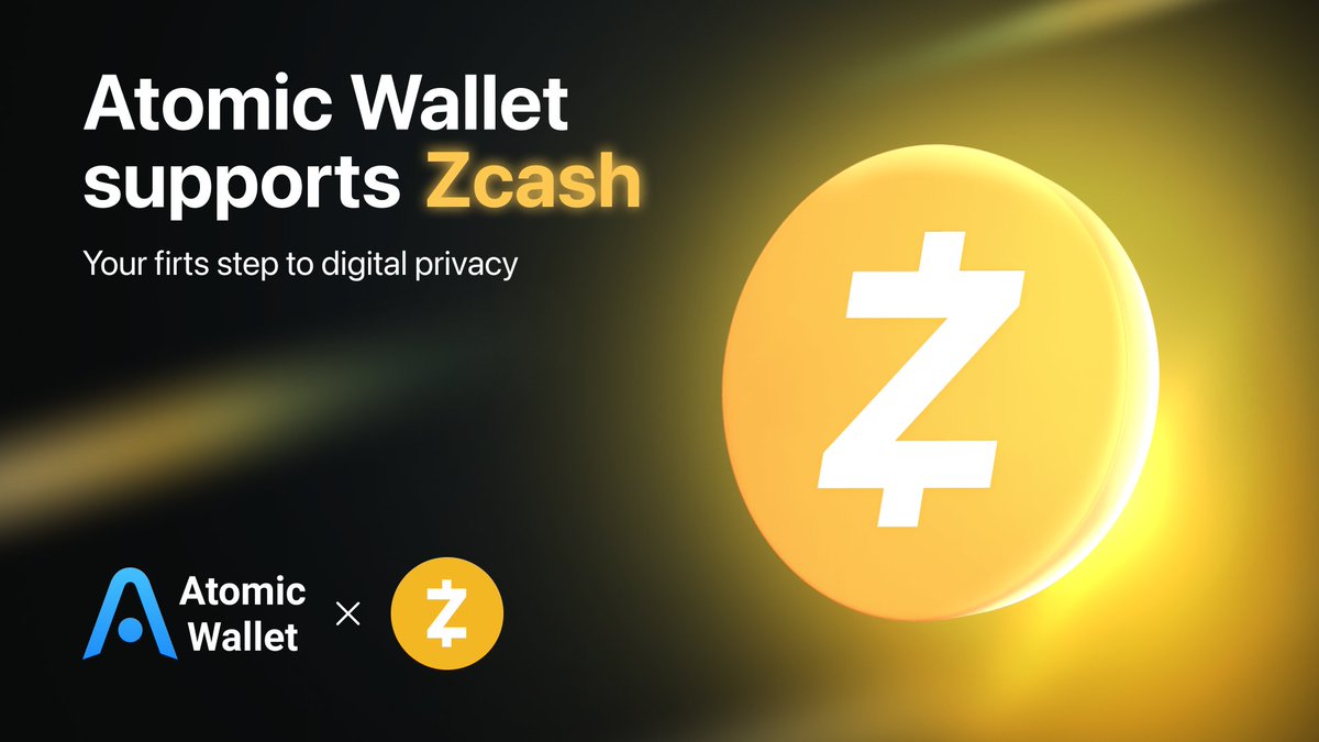 Atomic partners with @Zcash 💰 Send, hold, and swap $ZEC via Atomic Wallet  with no KYC! Download→ https://t.co/T75qpHcnLi