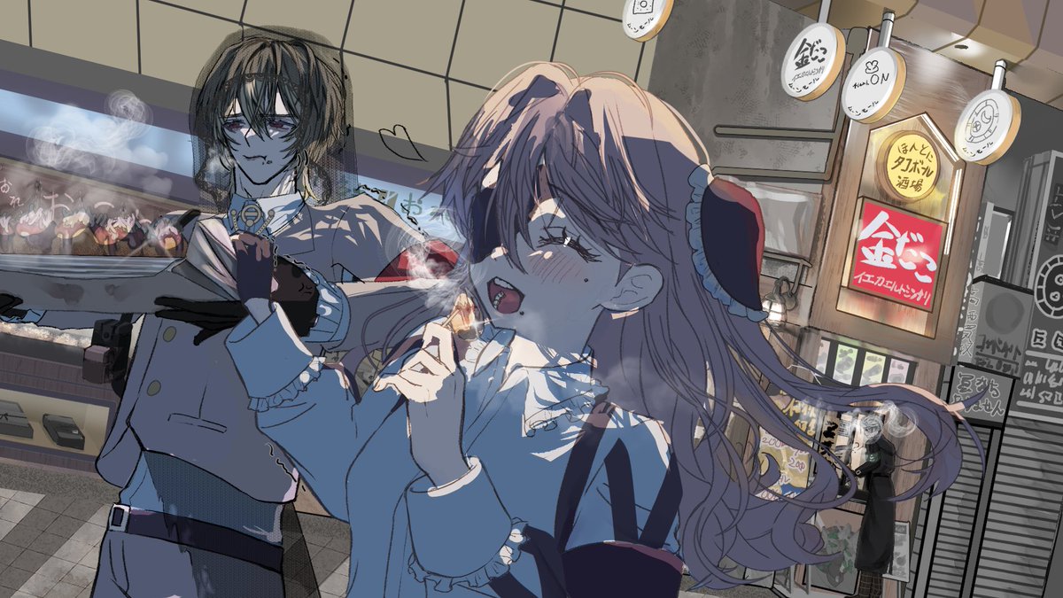 illust_pome's tweet photo. oc 
月面零落対策委員会 https://t.co/X09Xlfd9lN