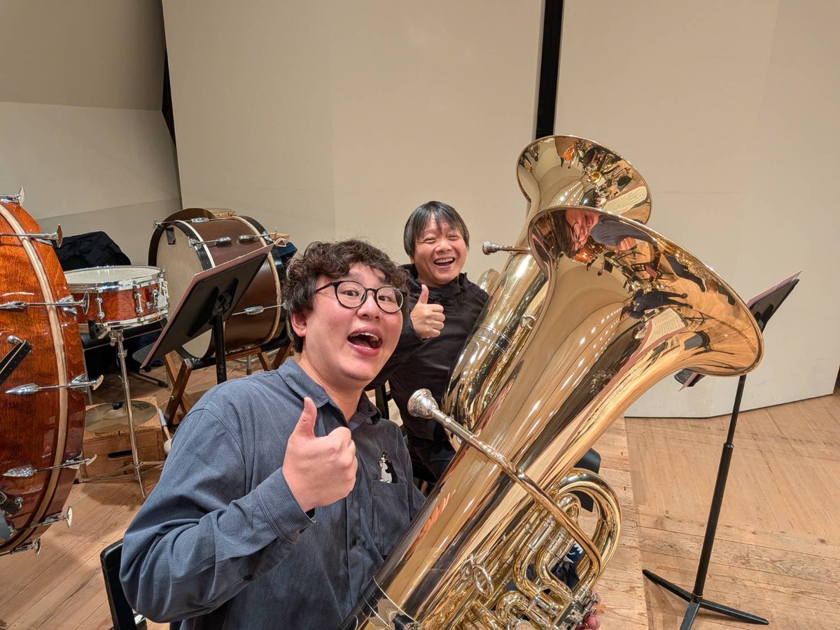 DyamaTubist's tweet photo. 火の鳥、ペトルーシュカ、春祭というオケスタまみれのスーパーウルトラハードな本番でしたが、終わってしまうのが本当に寂しくなるくらい幸せな時間でした…

師匠と共演するという夢が叶い、一生忘れられない本番がまた増えました

これからも精進して参ります！
ご来場ありがとうございました！ https://t.co/M5egSTlm9t