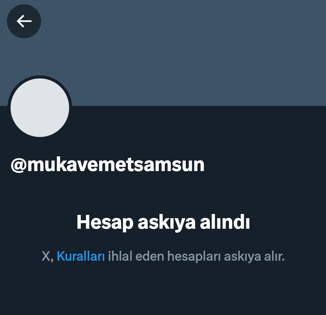 Samsun'daki sorunları dile getirip ses yükselttiğimiz için sansür ile karşı karşıyayız.

Karadeniz'in incisi Samsun'u yaşanabilir hale getirmek için yılmadan, durmadan mukavemet göstermeye devam edeceğiz.

Desteklerinizi bekliyoruz.

- Mukavemet Samsun