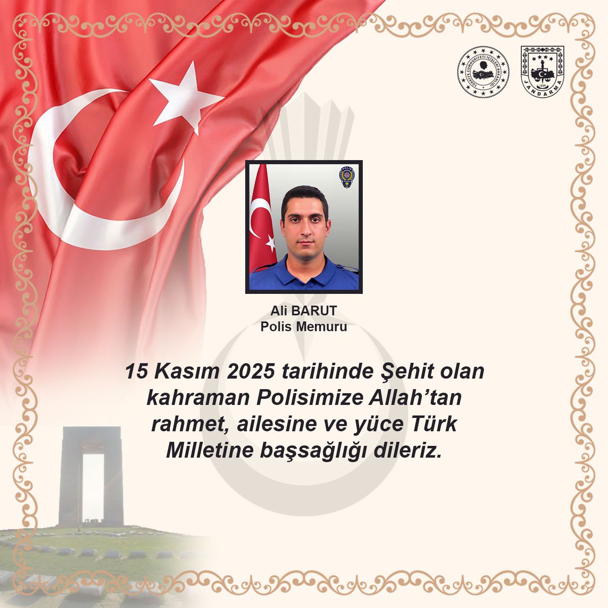 Başımız sağ olsun.🇹🇷