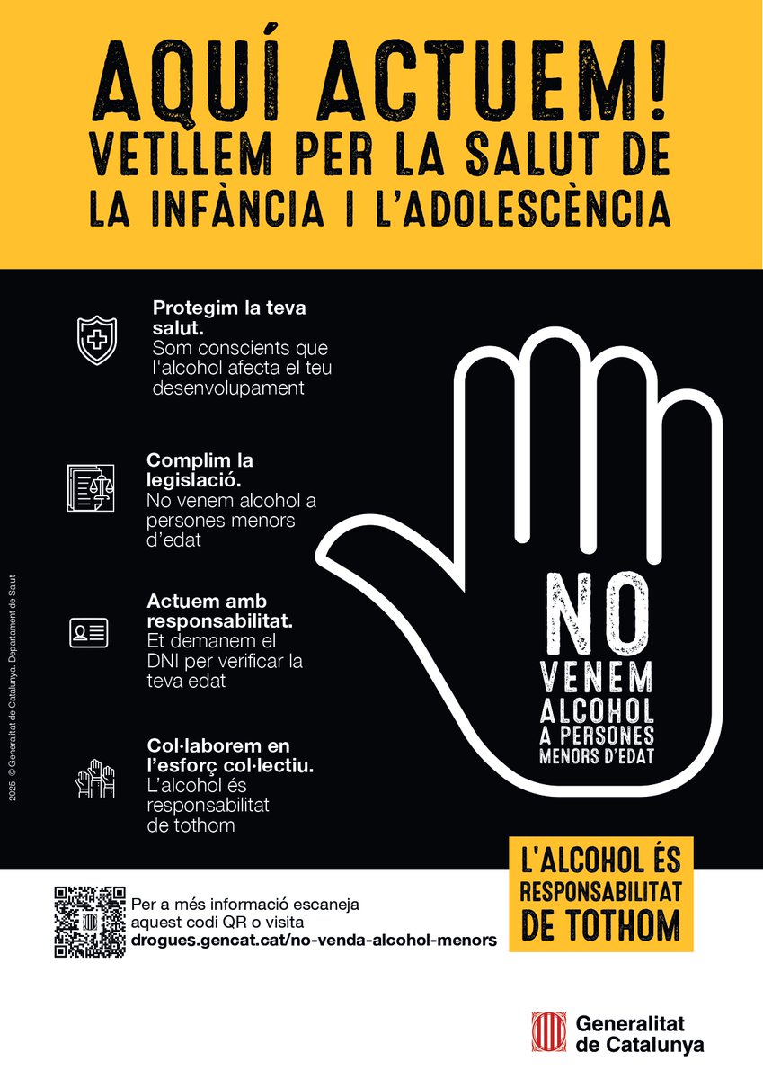🍷 El 15 de novembre se celebra el Dia Mundial Sense Alcohol, una jornada promoguda per Organització Mundial de la Salut per reflexionar sobre els riscos associats al consum d’alcohol

📞 El Consell Comarcal disposa del Servei d’Assessorament Familiar en Alcohol i altres drogues