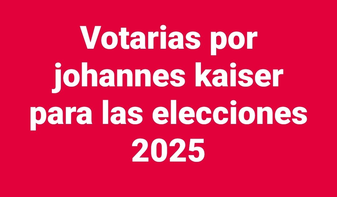 patriota_1972's tweet image. Yo votaré por @Jou_Kaiser ✅
Y tú ❓
Responde
A. Absolutamente
B. No