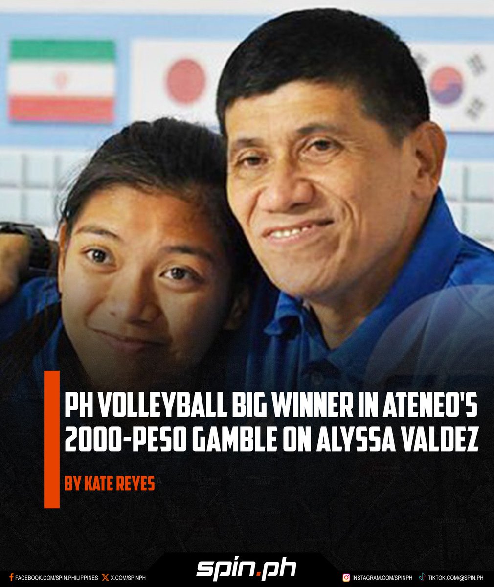 A plain Jane from Batangas, a coach’s gut feeling, and a quiet act of faith changed the course of Philippine volleyball. #AlyssaValdez #RogerGorayeb

🖊️ <a href="/reyezkate/">Kate Reyes</a>

FULL STORY: spin.ph/volleyball/aly…
