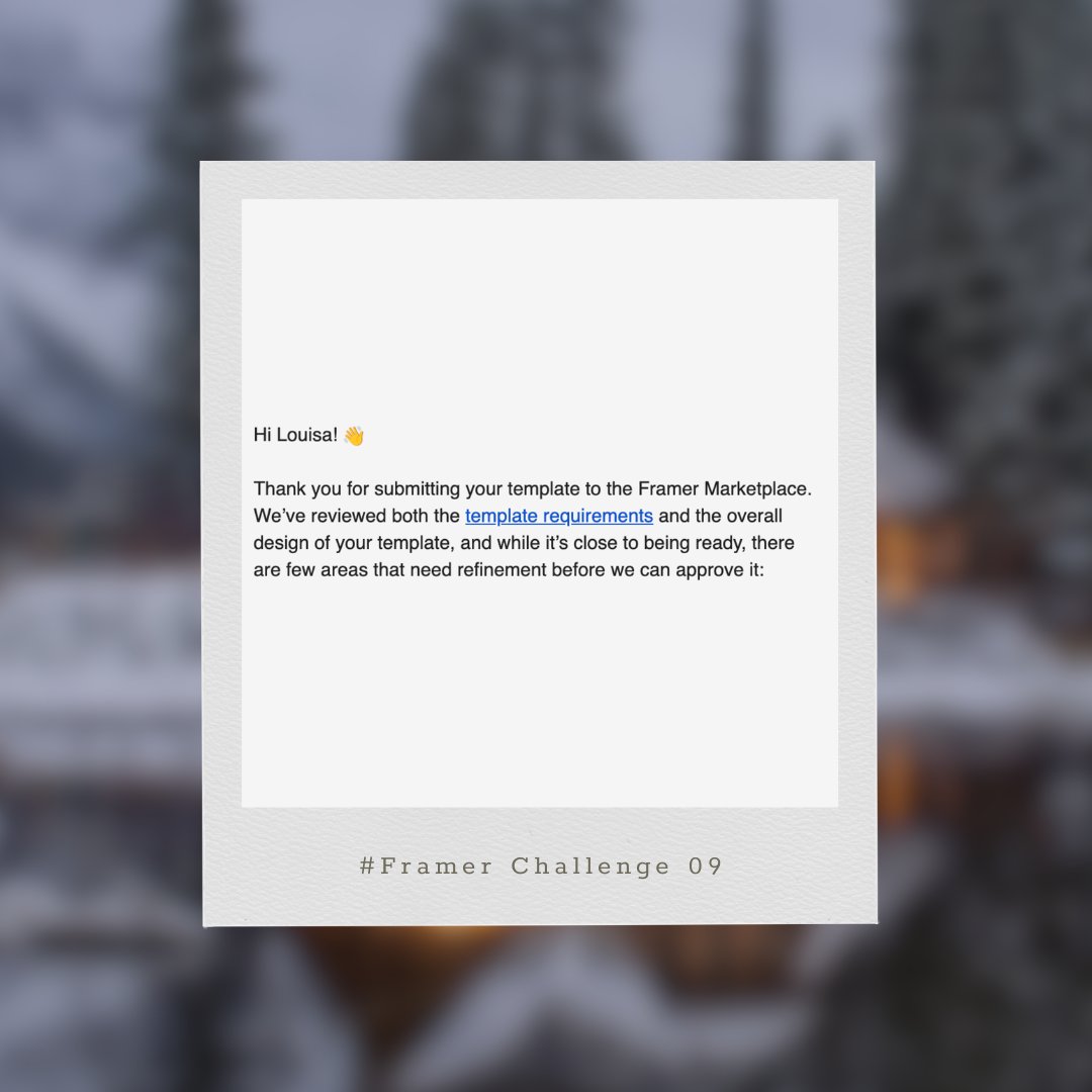qy_design's tweet image. #FramerChallenge Weekly Update 09: Winter is coming and my partner program earnings are hibernating🥶 But the good news? My new template passed the first round of review!