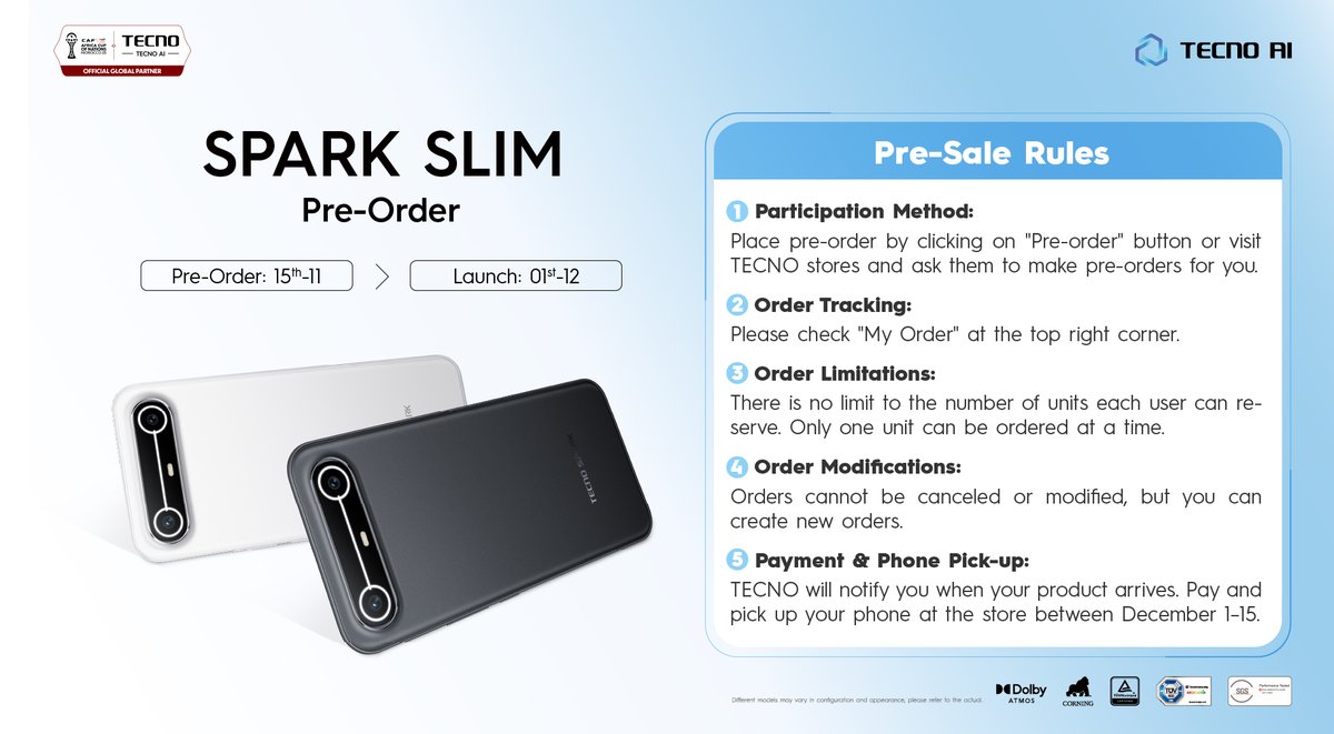 TECNOMobileRW's tweet image. Click here wap-crm.tecno.com/webApp/activit… / check in bio and you can visit our website or your nearest TECNO Shop to order yours.  #SlimmestPhone #sparkslim #SparkleAndShine #sparkseries