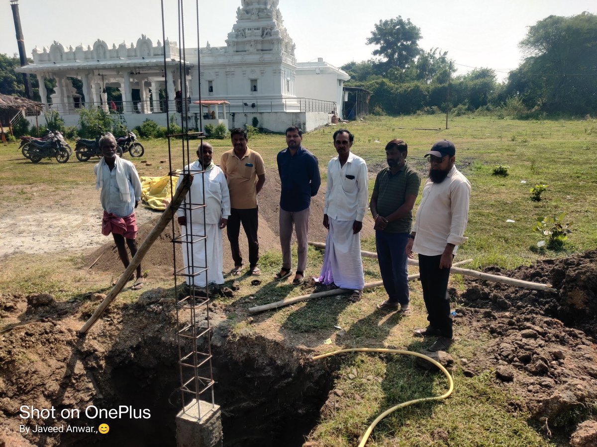 Visited Khapperla of Tamsi Mandal and reviewed the ongoing construction of the Community Sanitary Complex (CSC) near the Temple.