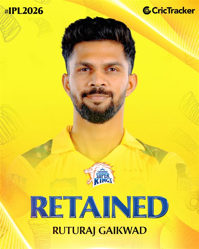 Cricketracker's tweet image. CSK&apos;s top retained players for #IPL2026 season are here: