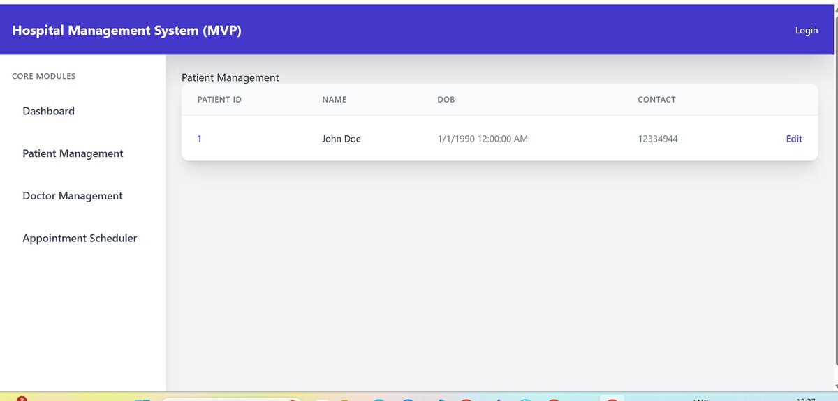 LebogangNc64639's tweet image. Okay I have skipped a few days because I was modifying the code on the API to be in DDD form so that 
so the patient data is appearing on the  that I have made is now appearing on the Blazor not perfect but we are getting somewhere
#csharpdevelopers 
#dotnet