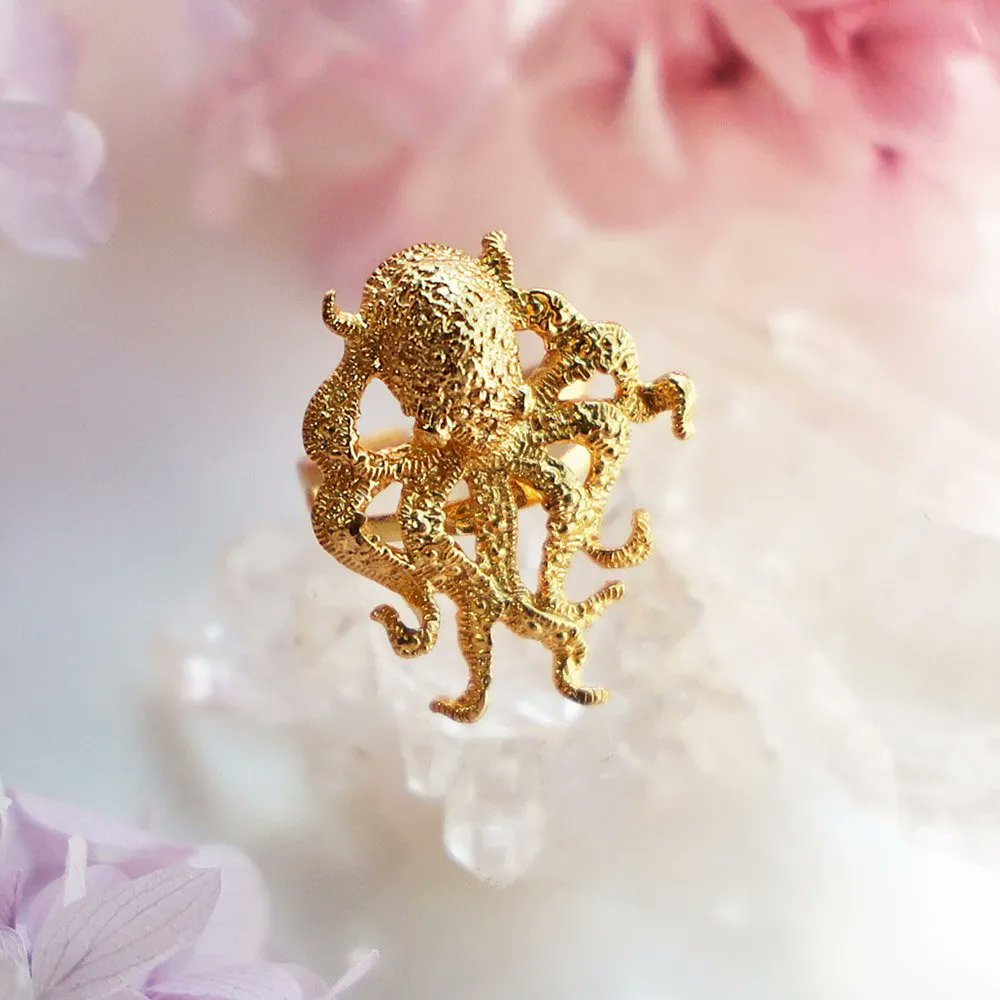 ヒグチユウコ ギュスターヴ タコうさぎ 指輪 真鍮 ヒグチユウコ ギュスターヴ タコうさぎ 指輪 真鍮 ウサギ（S）リング