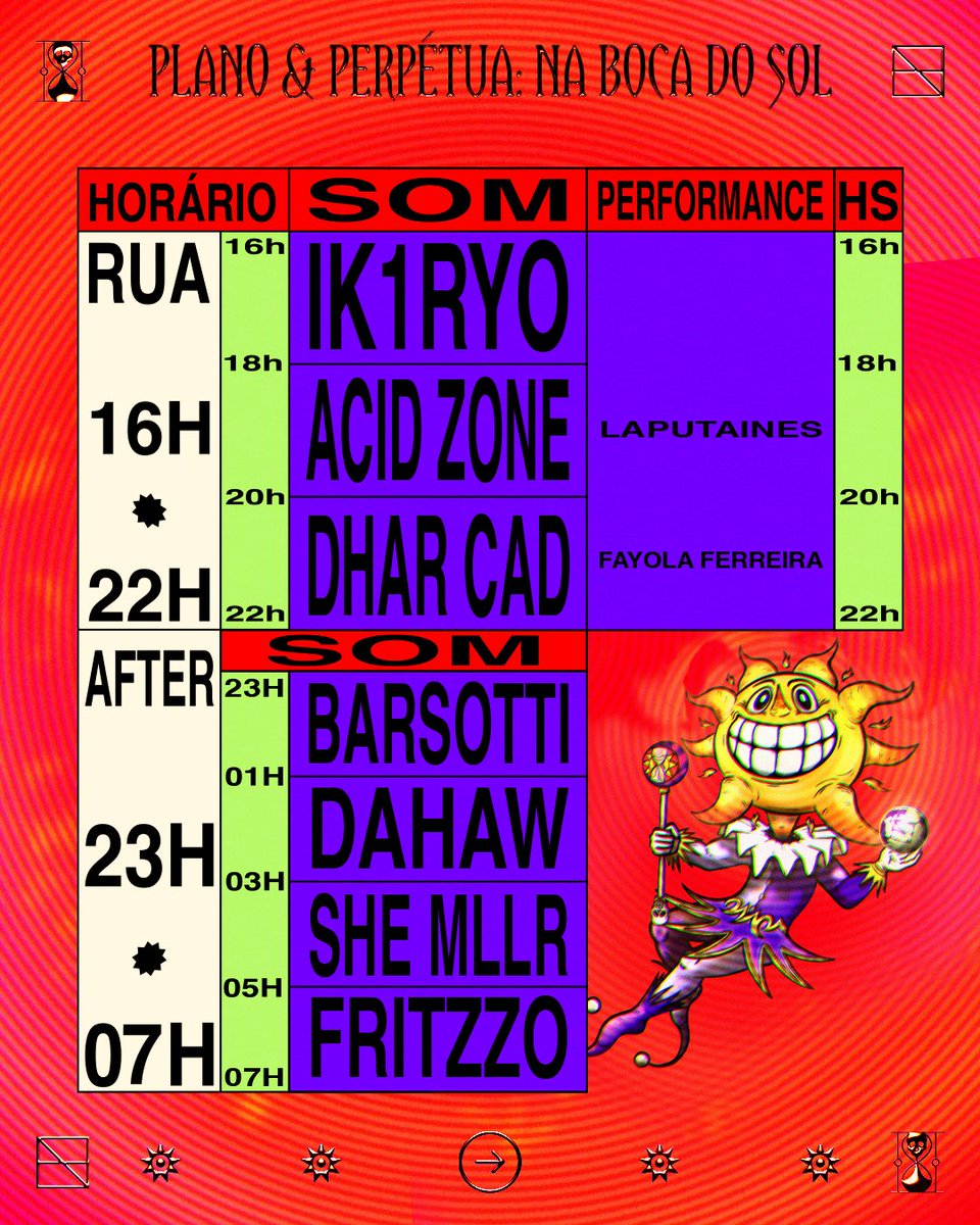 coletivoplano's tweet image. HOJEA GENTE SE ENCONTRA NA BOCA DO SOL! ☀️ A Plano e a Perpétua [SP] esperam vocês para 14h de festa! 🫨🙌 

Pra curtir tudo da melhor forma, venham preparades: óculos escuros, roupas leves, boné, protetor solar, repelente e muita água. 💦