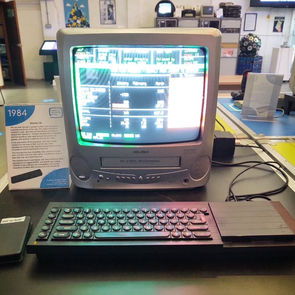 nostalnerd's tweet image. 80s micros were so fleeting, yet made such an impact. The QL’s OS actually had multitasking; you could run multiple jobs while SuperBASIC handled the foreground. For a 1984 home-business machine, that was unusually advanced.