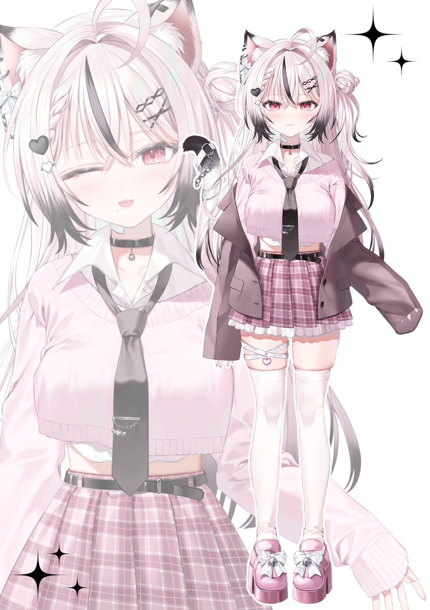 改めまして、こちらのモデルのキャラデザを担当させていただきました！
現在魂募集中ですのでお気軽にご連絡ください🩶

#魂募集