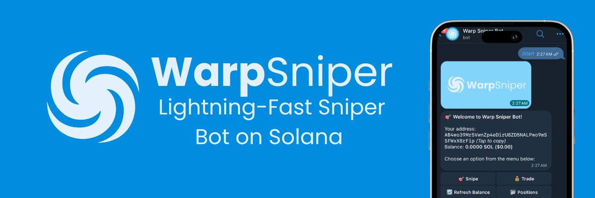 Warp Sniper Bot tweet media