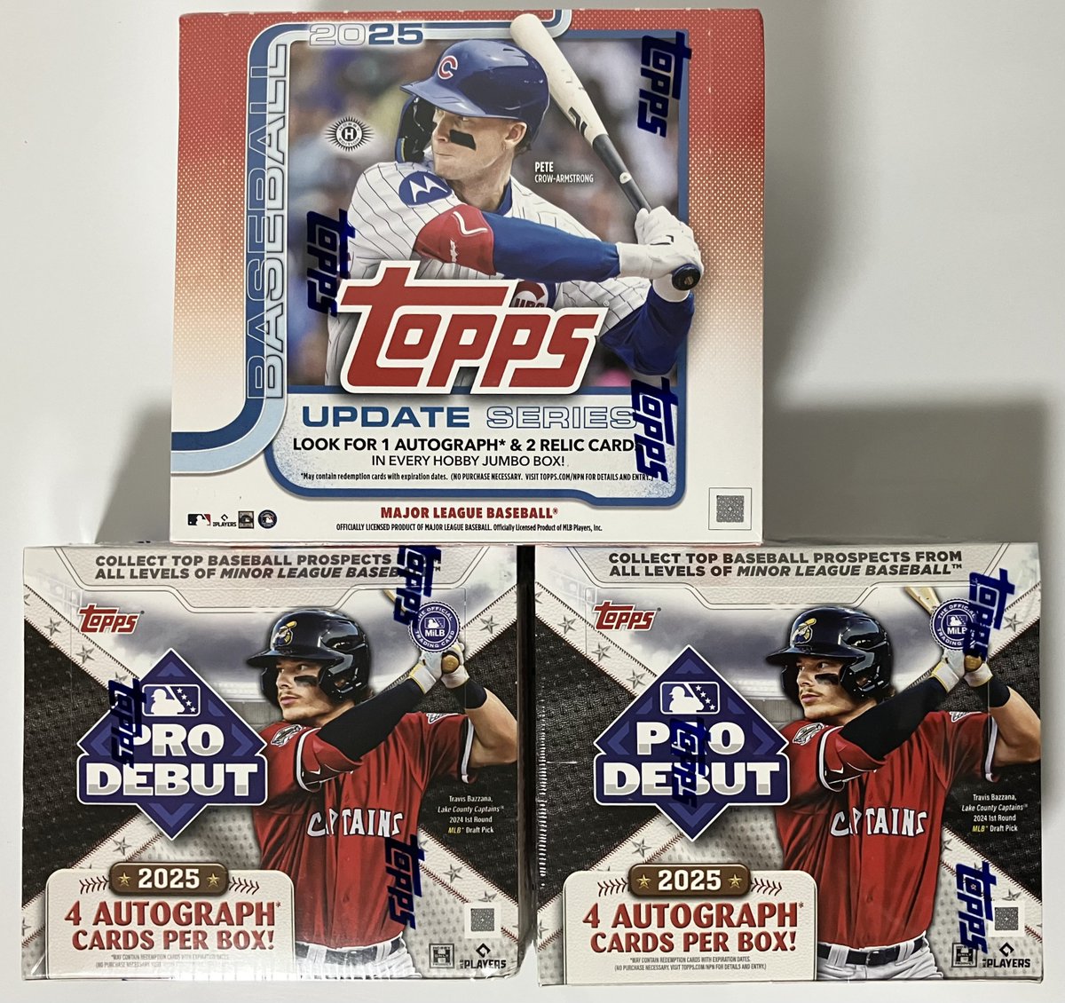 🇺🇸Toppsプレオーダーで注文した 2025 Topps Pro DebutとUpdate