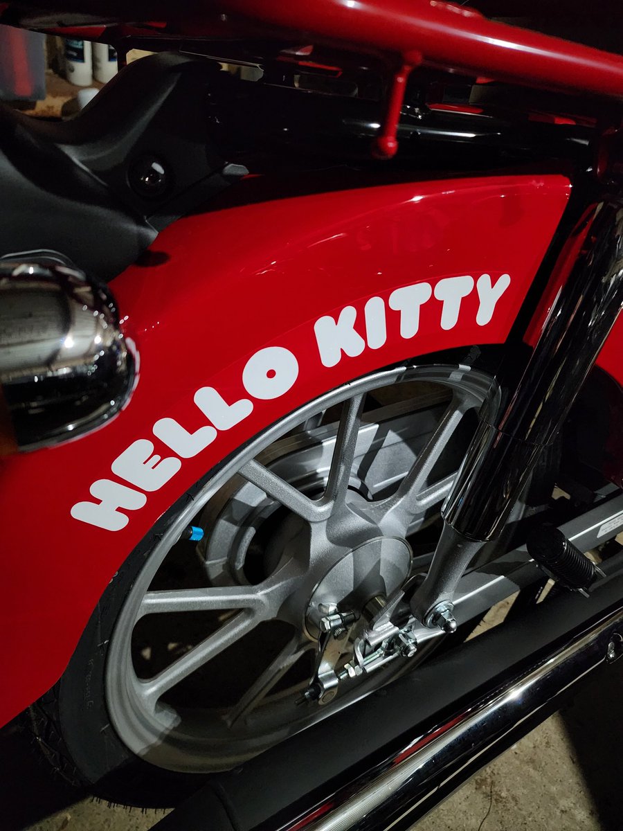 本日、納車しました！😉👍🎶 KITTYちゃんスーパーカブ