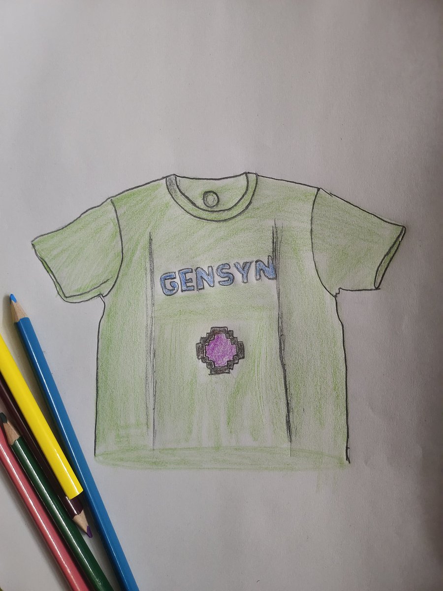 sushil992's tweet photo. @gensynai 
I just had to share this sketch I made for the new Gensyn t-shirt! 🤩 The concept is a simple green tee featuring the logo-can you imagine wearing this?
Anyone who need this tell me the size you want in comment section ❤️ https://t.co/r3FQzDItQc