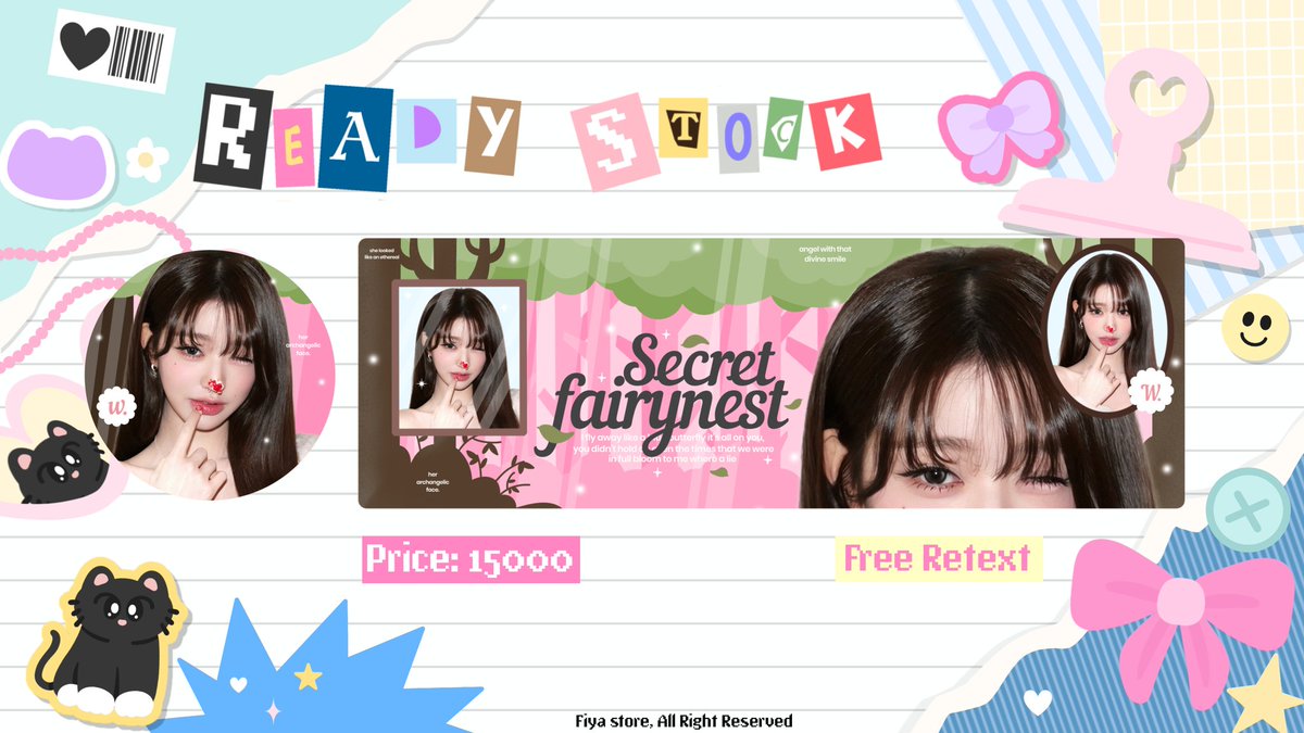 _cvan's tweet photo. Help RT, Thank you <3
ㅤ
Halo guys aku ada bawa 2 layout ready stok Wonyoung Wony terbaru free retext yaa, minat? sung dm/wa aja yuk jajan ᕱ ᵎ 💒༉

#zonauang https://t.co/HvErh3e5Y8
