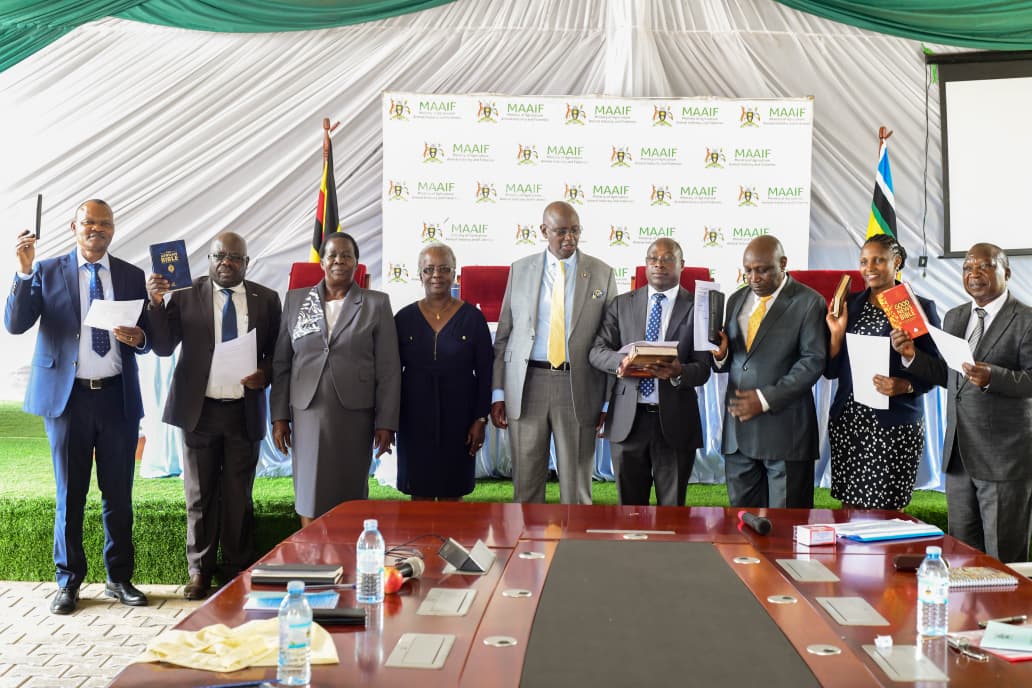 Today, I had the honour of inaugurating the newly appointed members of the Uganda Veterinary Council (UVC), a major milestone in strengthening the governance and professionalism of veterinary practice in our country.