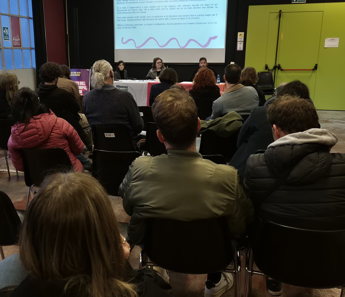 Oggi a #Ferrara con <a href="/Fra0283/">Francesca Druetti</a>, <a href="/Simonalarghetti/">Simona Larghetti</a>, Ylenia Ignatti, Matteo Gilli, Sara Tramarin e Valentina Faggion per presentare il questionario di AVS-Coalizioni Civiche-Possibile sulla salute sessuale e riproduttiva. Per un reale accesso ai servizi, perché la salute è un diritto.
