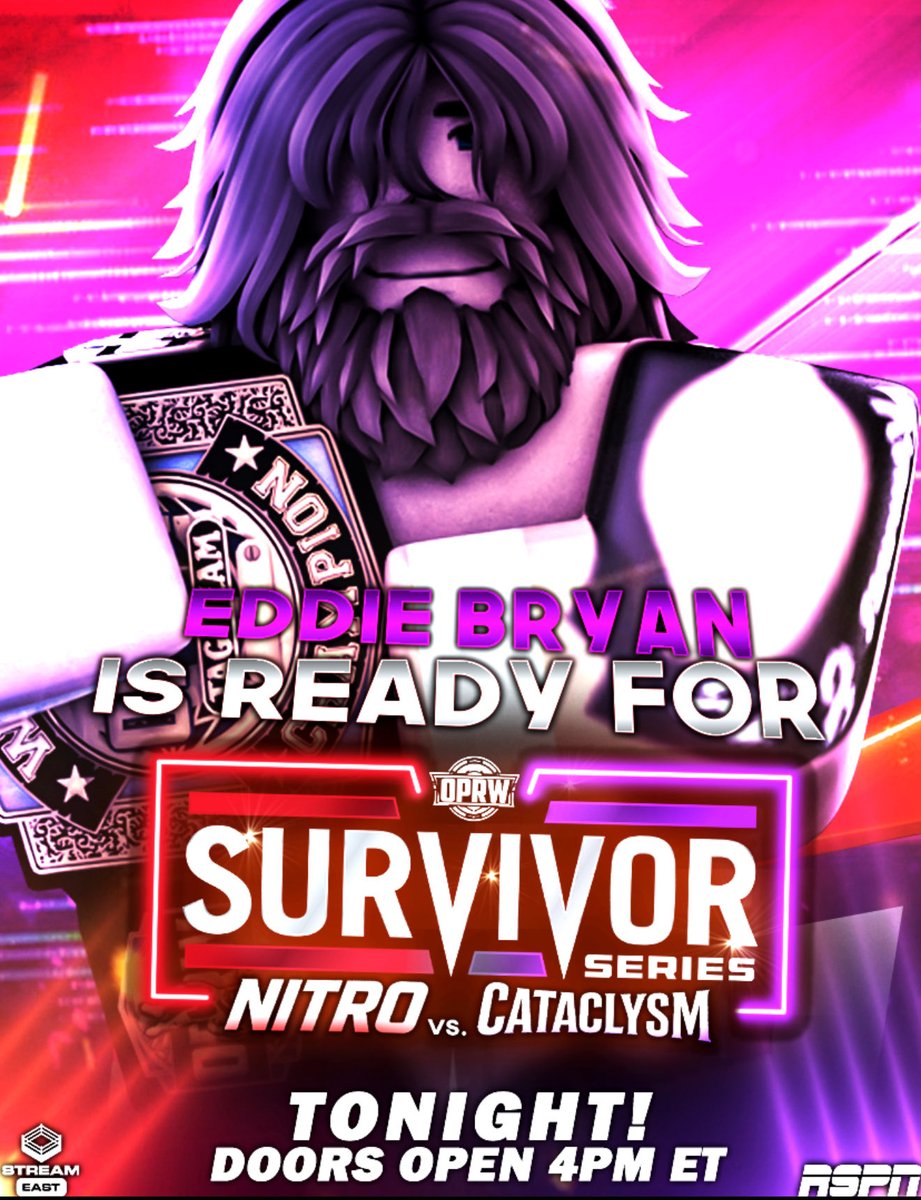 Fate whispers to the warrior: “you cannot handle the oncoming storm.”

The warrior whispers back: “I am the storm”

Tonight. #CATCALYSM <a href="/OPRW_ROBLOX/">#OPRW2025</a>