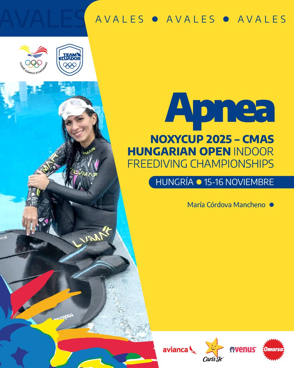 🤿🇪🇨 | Éxitos a María Verónica Córdova en este importante desafío internacional

<a href="/FEDASUB/">FEDASUB</a> 💪