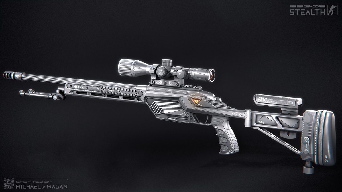 Suuuup guys!👋
3 years ago I started doing this skin idea for CS:GO....
And finally, after years, we implemented SSG "STEALTH" for <a href="/CounterStrike/">CS2</a> .
I hope you like it. 
Link: steamcommunity.com/sharedfiles/fi…