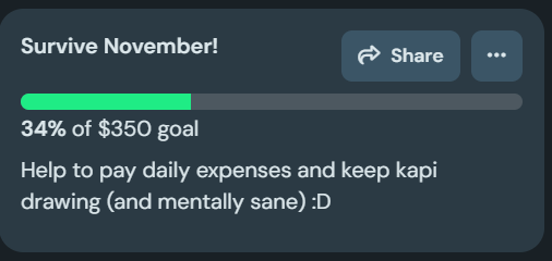 Please help me reach the goal and I'll post some nice fox for you :D