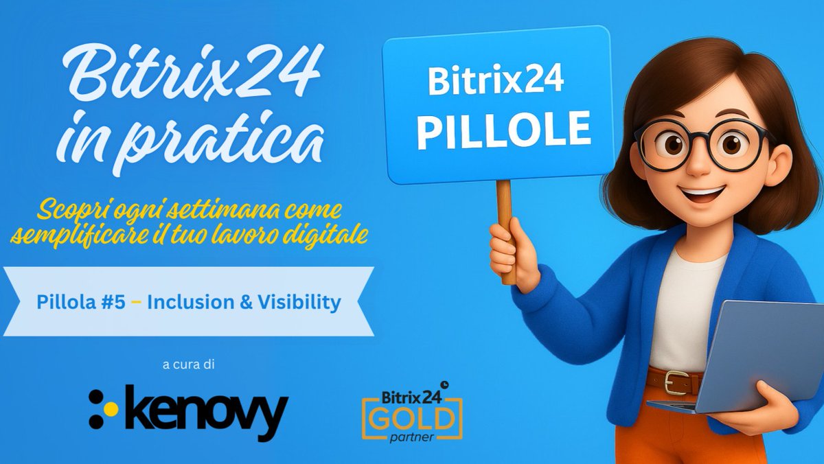 DLeaders_EN's tweet image. 𝗕𝗶𝘁𝗿𝗶𝘅𝟮𝟰 𝗶𝗻 𝗽𝗿𝗮𝘁𝗶𝗰𝗮 #𝟱 – 𝗜𝗻𝗰𝗹𝘂𝘀𝗶𝗼𝗻 &amp;amp; 𝗩𝗶𝘀𝗶𝗯𝗶𝗹𝗶𝘁𝘆 📷
linkedin.com/pulse/inclusio…
Con Bitrix24 puoi garantire visibilità, partecipazione e inclusione a ogni membro del team — ovunque si trovi.
#Bitrix24 #Kenovy