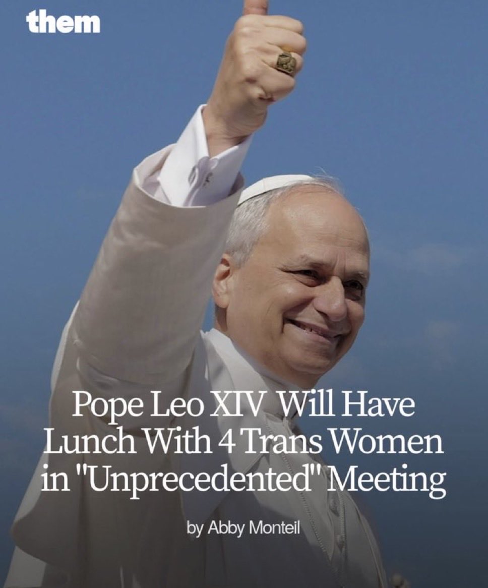 melstonemusic's tweet image. if the pope hanging out with four trans women is anything like what happens when i hang out with four trans women, have fun be safe test your ket