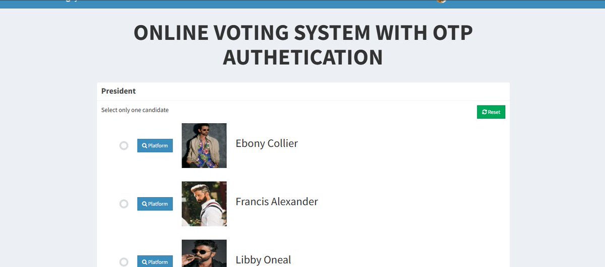 bamus2033's tweet image. 🗳️ Built a Voting System with OTP Authentication using PHP &amp;amp; MySQL!
Users verify via email OTP, vote once, can choose multiple candidates &amp;amp; view live results.
Admin can enable/disable voting anytime.
🎥 Full Demo: youtu.be/dGJGT9aQt2k?si…
#PHPProjects #vote4peace #webdeveloper