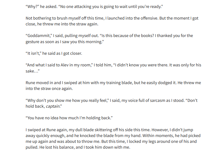 Here's another sample from my# FREE story on #Wattpad. This is from Chapter 25, "Keep Your Enemies Close," from my new series, THE CITY OF BROKEN DRAGONS. ⚔️
If you love a strong #fantasy plot, #dragons and #enemiestolovers, this one's for you! 

👉wattpad.com/1582596020-the…
