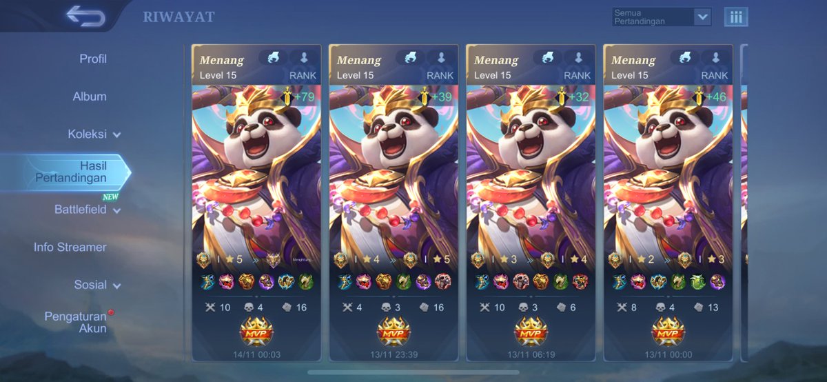 Jentiknor ada yg mau mabar? akun smurf lg pen spam akai wkwk