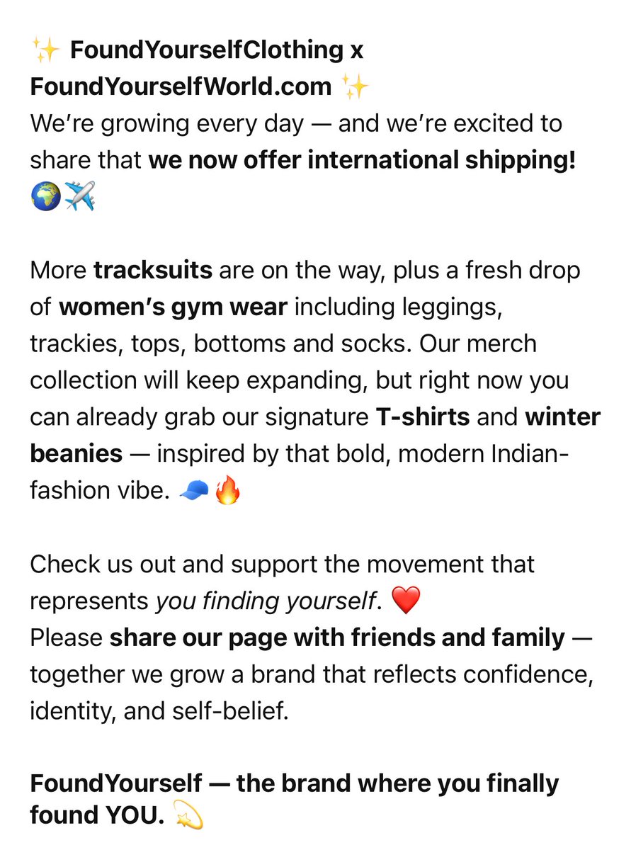 Foundyourselfclothing tweet media