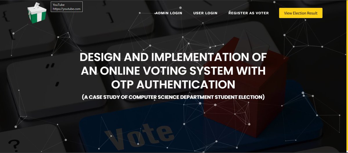 bamus2033's tweet image. 🗳️ Built a Voting System with OTP Authentication using PHP &amp;amp; MySQL!
Users verify via email OTP, vote once, can choose multiple candidates &amp;amp; view live results.
Admin can enable/disable voting anytime.
🎥 Full Demo: youtu.be/dGJGT9aQt2k?si…
#PHPProjects #vote4peace #webdeveloper