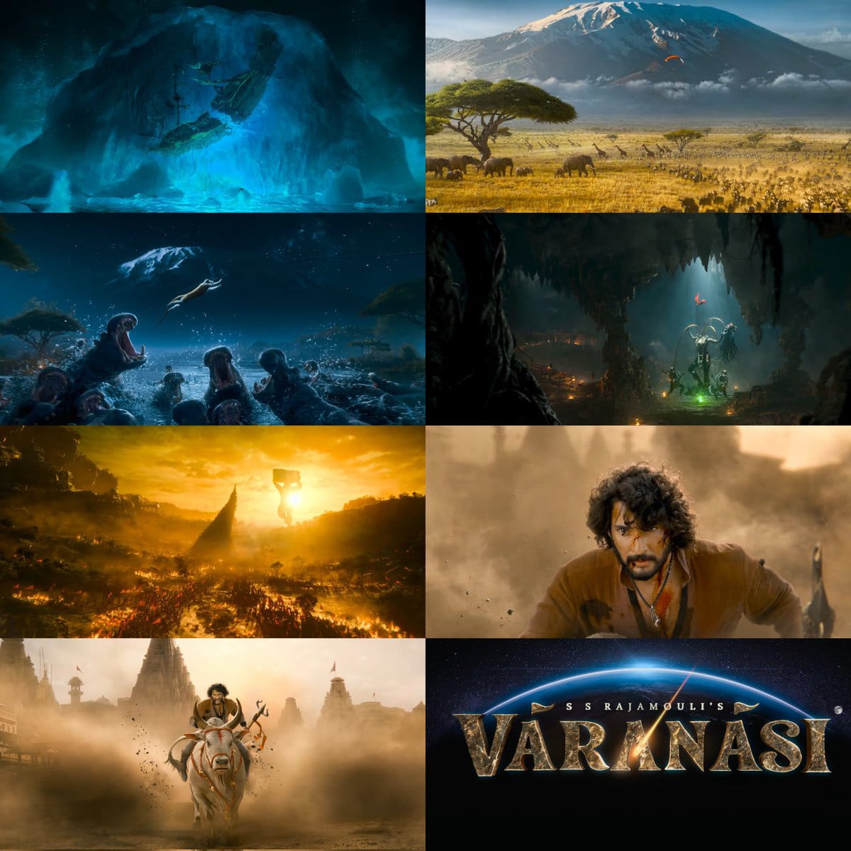 LetsXOtt's tweet photo. This is How VFX Quality Should be 🔥 #Varanasi Will be textbook for upcoming Films https://t.co/luG05mGPOs