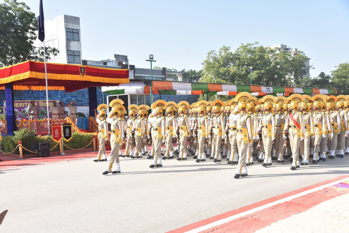 CISFTraining's tweet image. Passing Out Parade – 59th Batch Constable/GD at CISF RTC Deoli!🇮🇳

Shri Abhishek Goyal, IPS, IG/Western Sector, graced the Passing Out Parade as the Chief Guest at CISF RTC Deoli, where 1,702 trainees successfully completed their basic training and joined CISF. 🇮🇳
@CISFHQrs