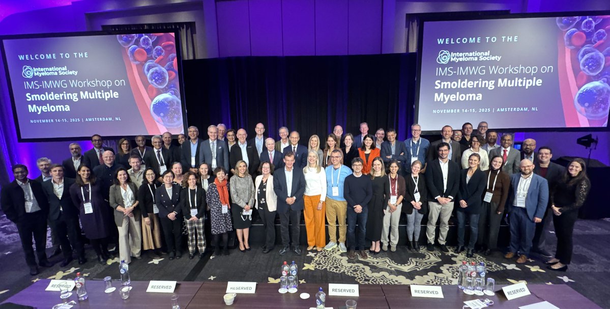Incredible IMS IMWG Smoldering Myeloma Workshop in which no one left the room for 2 days.