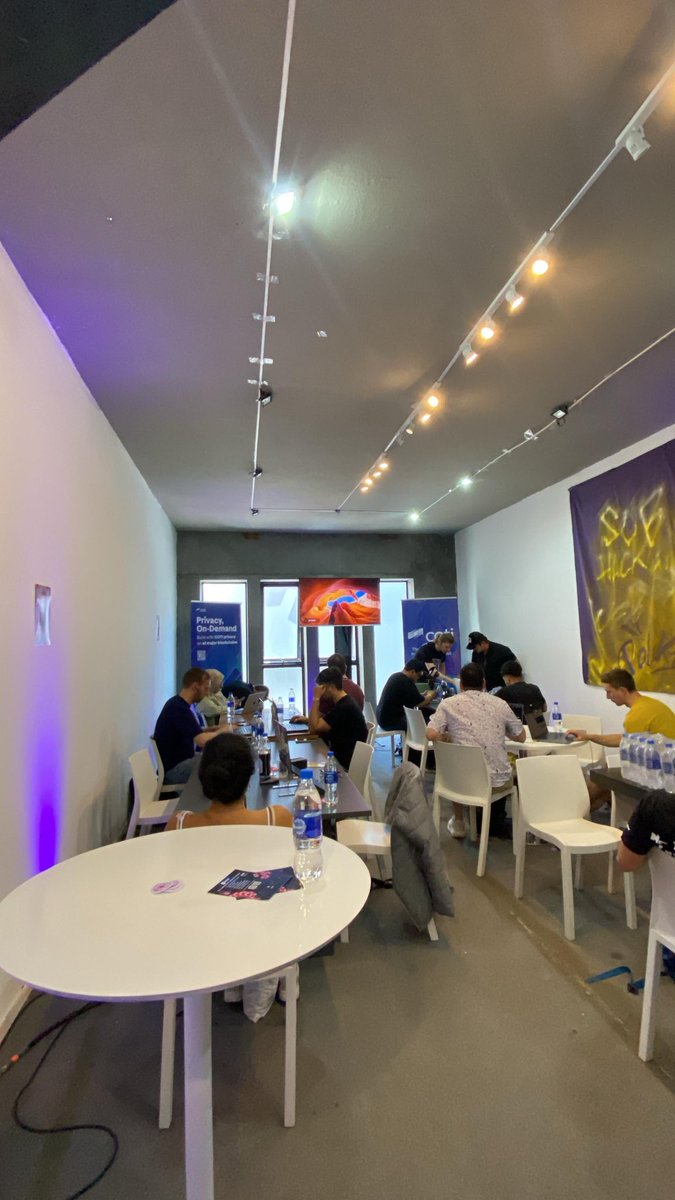 lizetamk's tweet image. Day one at the Web3 Marketing Hackathon and it already feels intense.
We just began and my team is jumping between ideas, discussing everything, and trying to figure things out. @SacredProtocol @web3mktghack