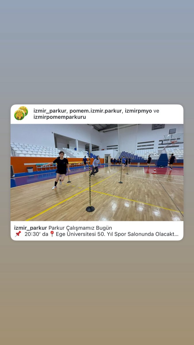 izmirparkur's tweet image. Pomem Parkur Çalışmamız Bugün
 📌 20:30’da Ege Üniversitesi 50. Yıl Kapalı Spor Salonunda Olacaktır 💪

#Pomem #Pmyo #Parkur #izmir  #Pomemparkur #izmirpomemparkur
#izmirpmyoparkur #izmirparkur  izmirparkur.com