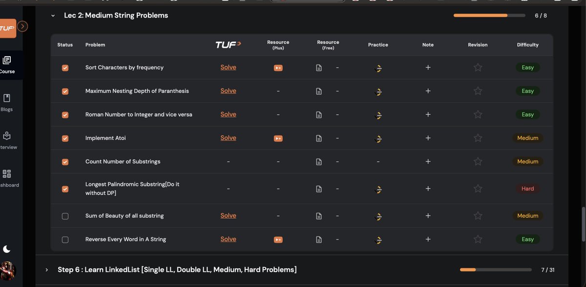 hussaincode's tweet image. Day26 of #TUFWinterArc

Completed 3 String problem today. faced a lot of issue in longest palindromic substring but learned a lot and marking this question to go through this again.

#TUFWinterArc #Striver #DSA #String #TUF+