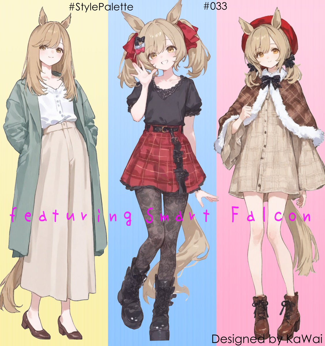 umage_info's tweet image. #StylePalette #033

This is the 33rd entry of the series.
Three looks per entry… which makes 99 outfits in total.
Wow.

#SmartFalcon