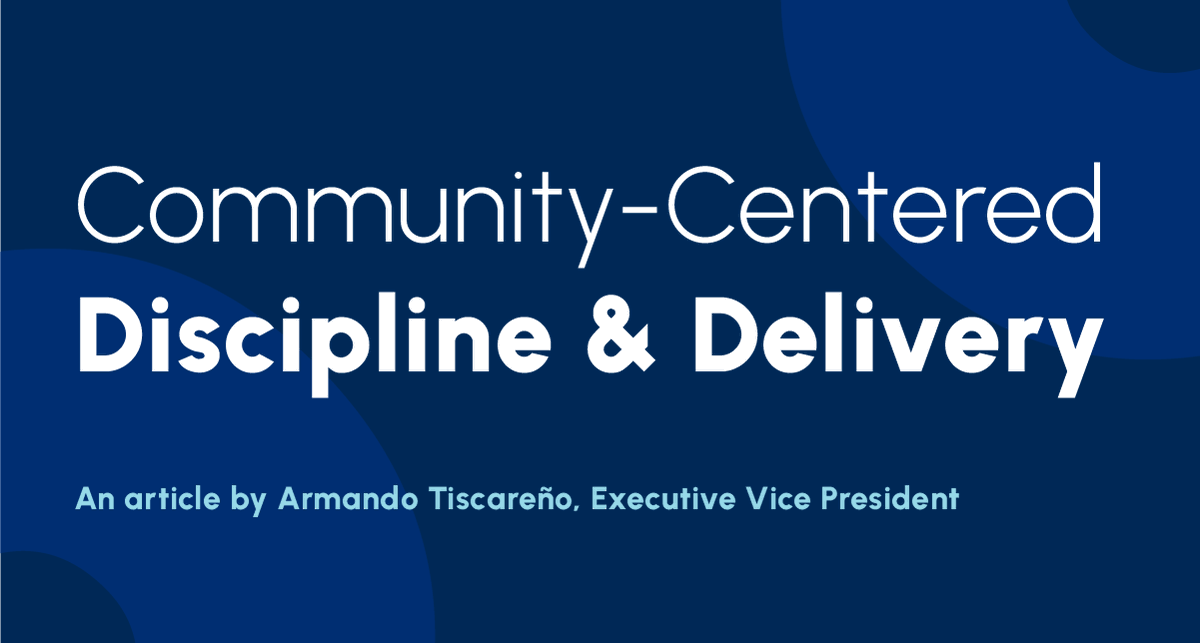 The true measure of modern infrastructure delivery is completing the project on paper and earning the trust that allows you to build again. 

"Community-Centered Discipline &amp; Delivery" - an 🖋️ article by Armando Tiscareño, EVP 

📰 -> hubs.ly/Q03TmR2p0

#webuildcoolstuff