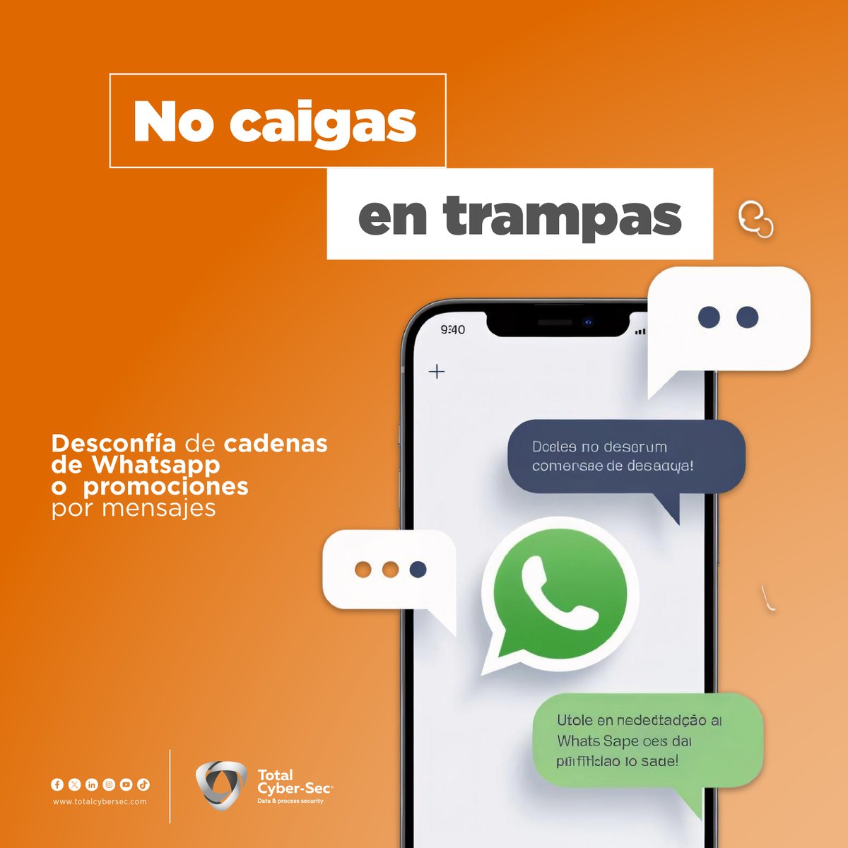 totalcybersec's tweet image. 👻 En esta temporada de ofertas, algunos “descuentos” vienen con truco.
Verifica antes de comprar y evita los sustos #Digitales. 💻
Recuerda seguirnos en nuestras redes sociales para más consejos de #Ciberseguridad.
 #Cybertips #TotalCyberSec