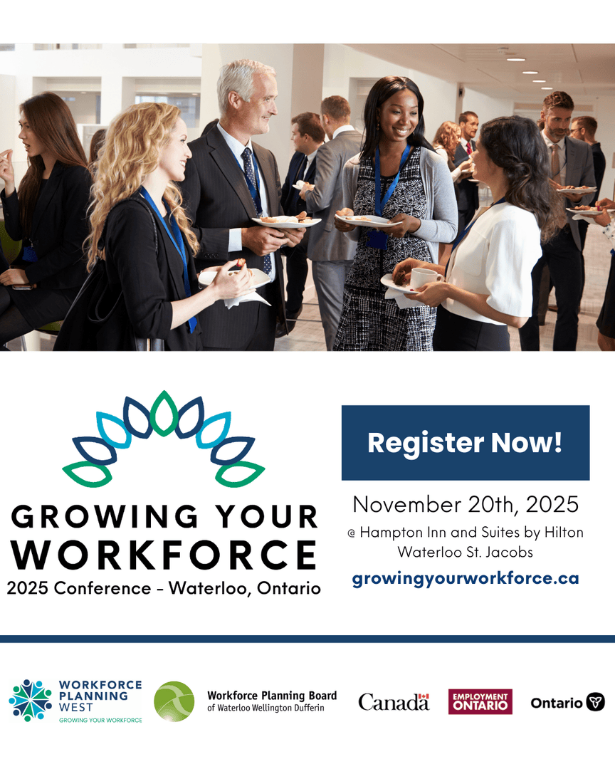 WorkforceEMO's tweet image. 🚀 Ready to grow your network and skills? The Growing Your Workforce Conference 2025 is your must-attend event! Don’t miss engaging sessions and valuable connections.

📅 Nov 20 | Waterloo
🌐 growingyourworkforce.ca

#GYW2025 #Networking #CareerGrowth