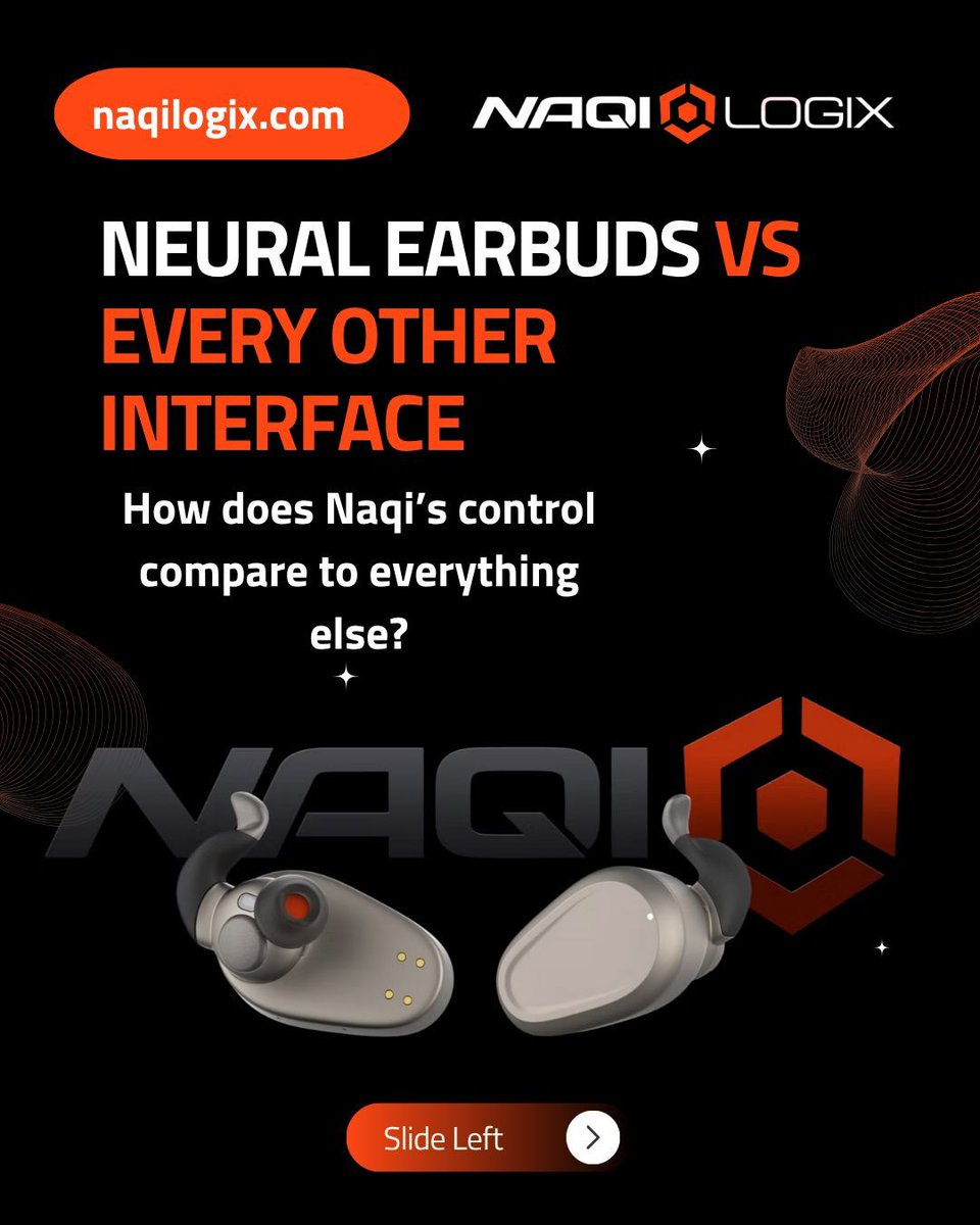 NaqiLogix's tweet image. Every interface has limits.
Touch. Voice. Cameras. Implants.

But the future will have so much more!  
Invisible. Intuitive. Instinctive.

That’s Naqi — the new standard for control.  

#NaqiLogix #NeuralTech #FutureOfControl #XR #AI #WearableTech #Innovation