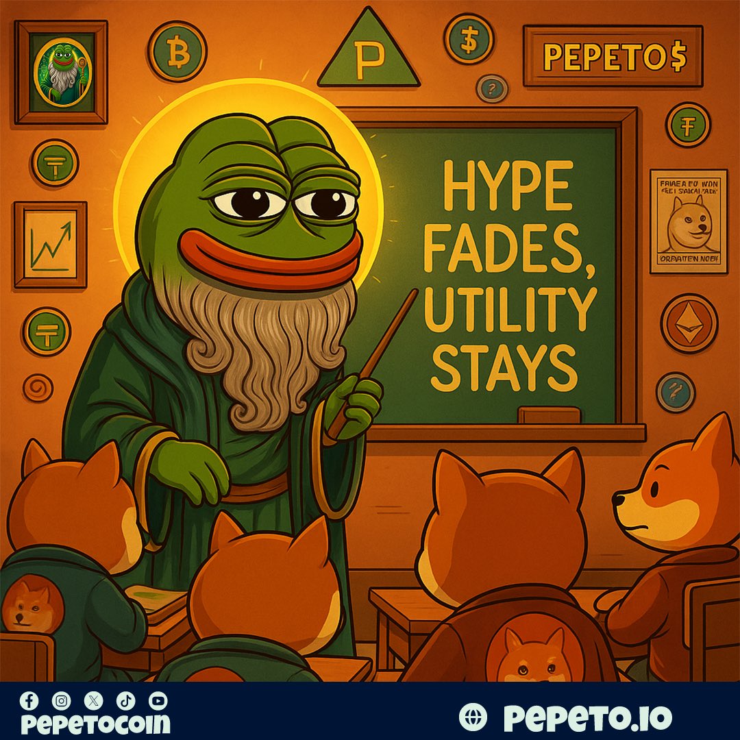 $PEPETO teaching old coins new tricks
how to actually deliver real utility. 🐸💚⚡️

The God of Frogs shows the market how it’s supposed to be done.

🔥 219% staking rewards for holders

🎁 Join the $700K Giveaway before Tier 1 Listing:
gleam.io/adE5H/pepeto-7

🔗 Buy &amp; stake now: