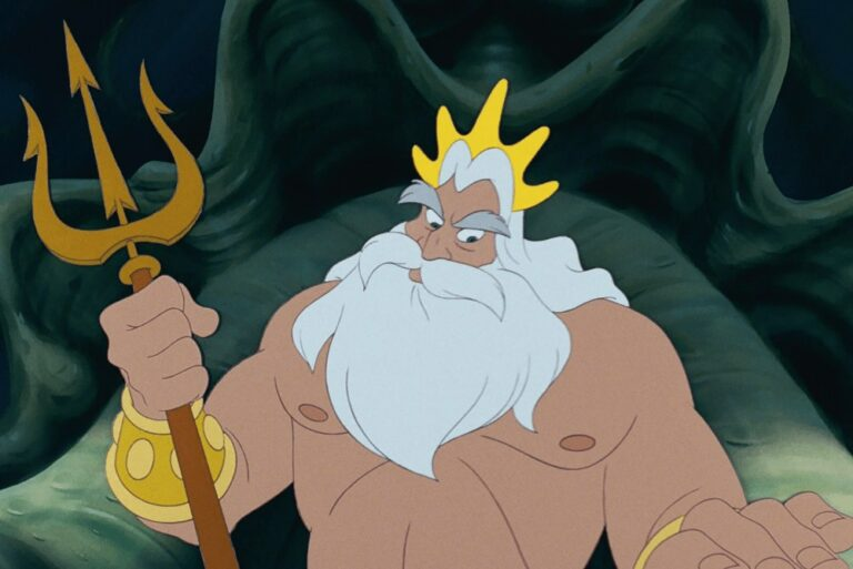 When you realize they are the same voice actor. Kenneth Mars, 1935 - 2011 (aged 75)
("The Land Before Time" - Grandpa Long Neck, left. "The Little Mermaid" - King Triton, right)